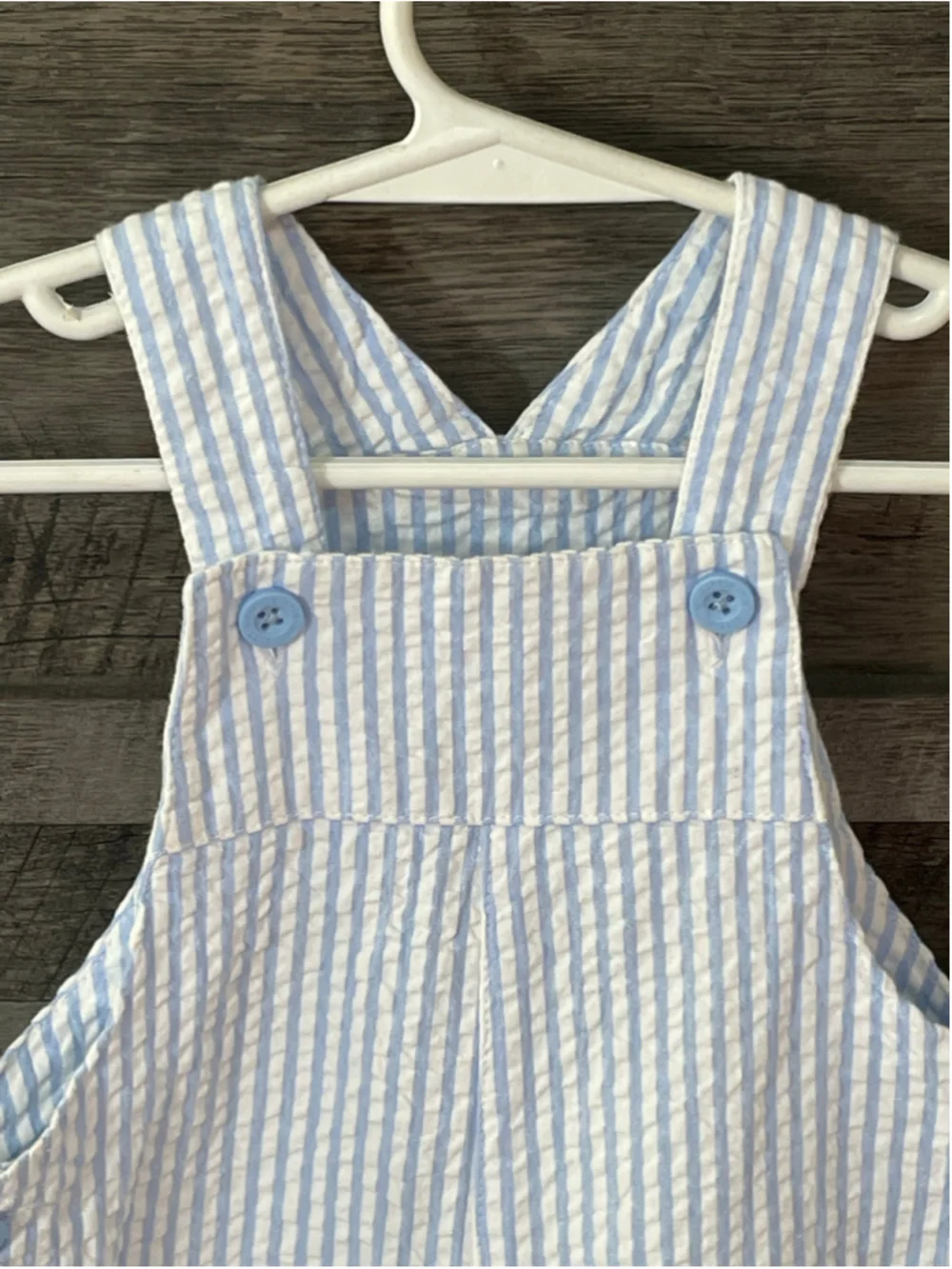 Boys 24 Months Sailboat Nautical Embroidered Seersucker Blue White 24 Months